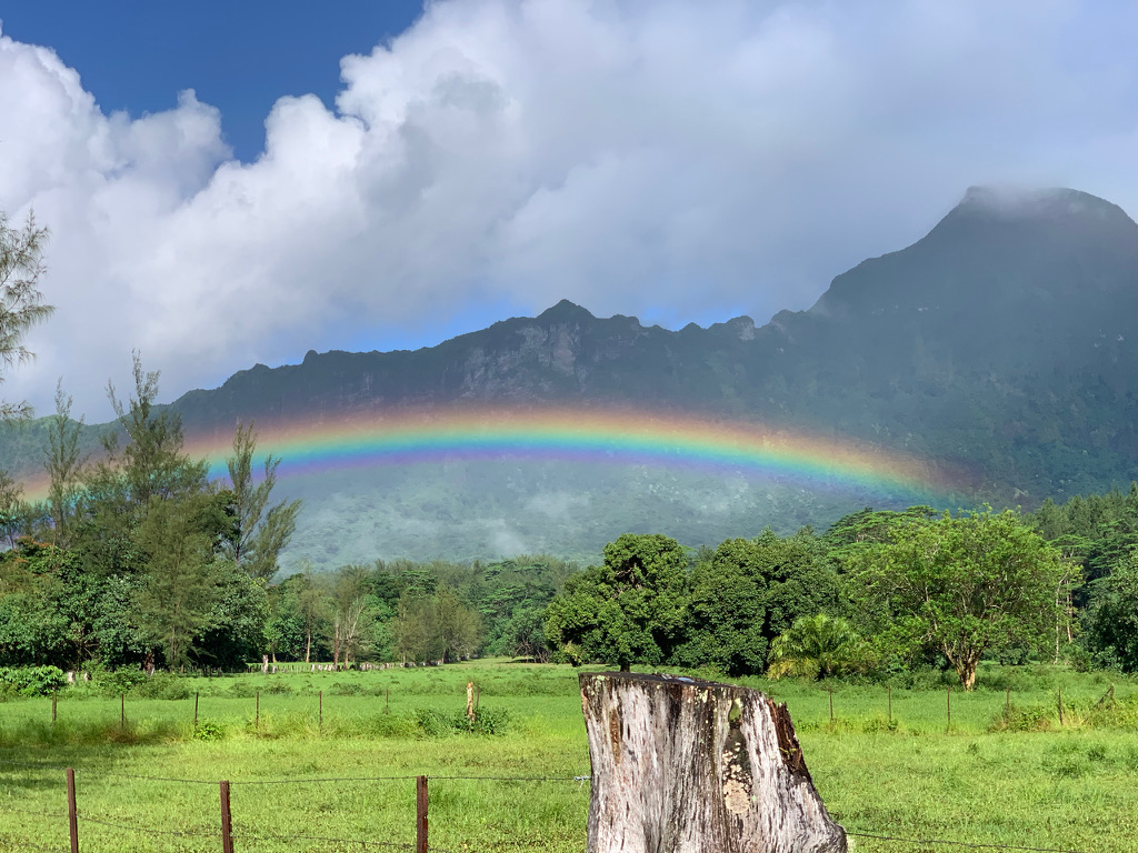Rainbow in Tahiti, French Polynesia