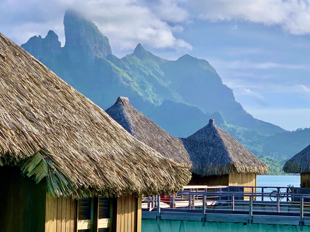 Overwater bungalows St Regis Bora Bora French Polynesia
