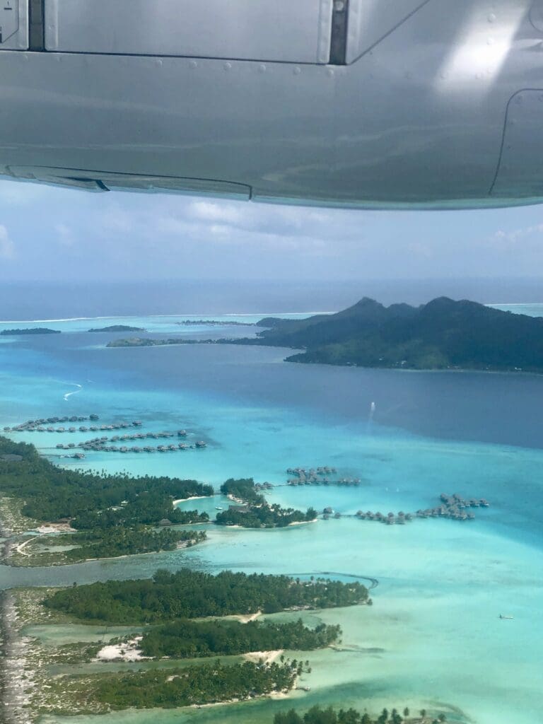 Air Arrival into Bora Bora French Polynesia