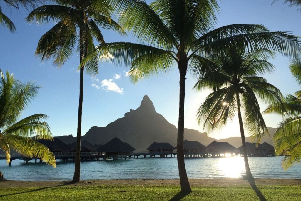Beautiful Bora Bora during the best time to visit Tahiti