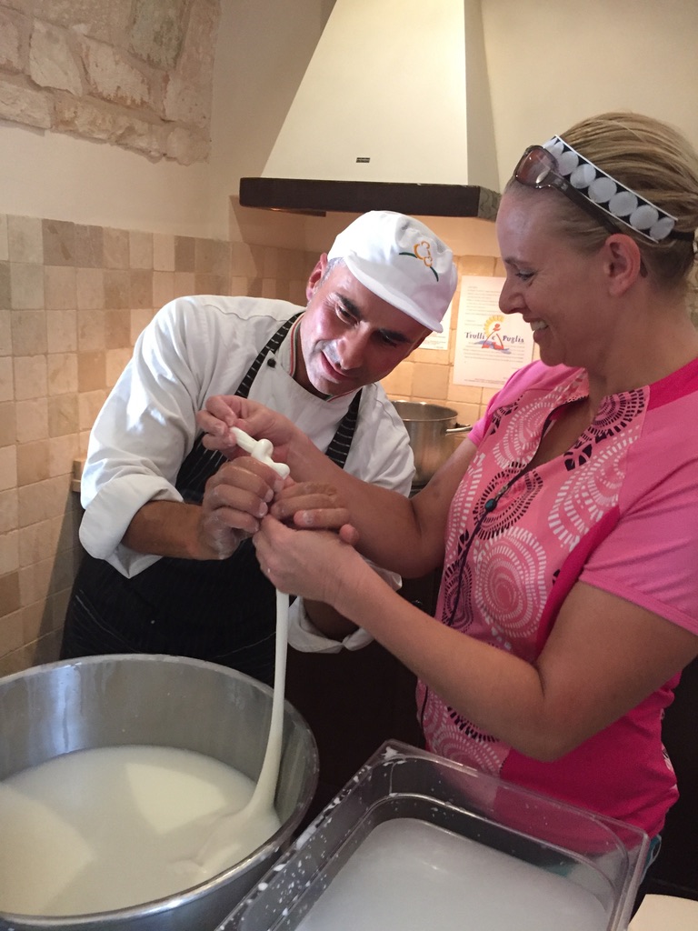 Making Mozzarella in Italy on an Active Vacation with Backroads